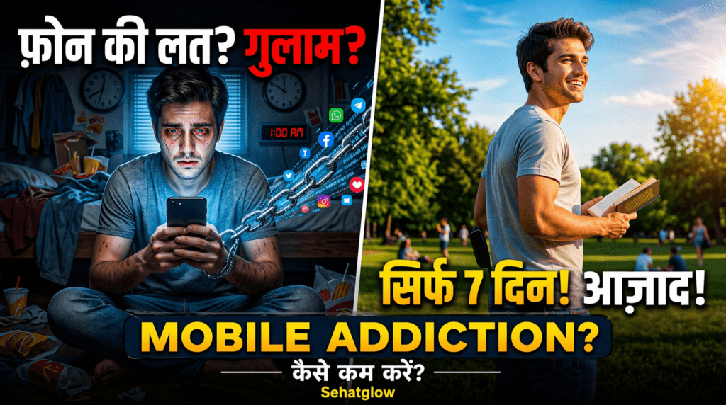 Mobile Addiction कैसे कम करें? sehatglow