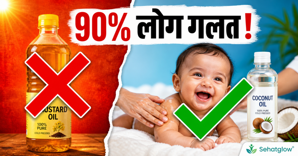 गर्मियों में बच्चों की मालिश किस तेल से करनी चाहिए sehatglow